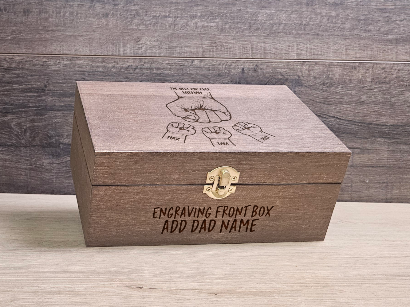 Custom Whiskey Set, Engraving wooden box - Special Gift for Father’s Day or Dad Birthday - DD012
