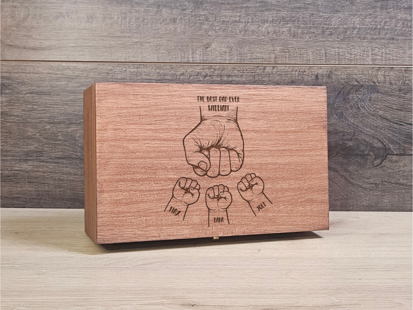 Custom Whiskey Set, Engraving wooden box - Special Gift for Father’s Day or Dad Birthday - DD012