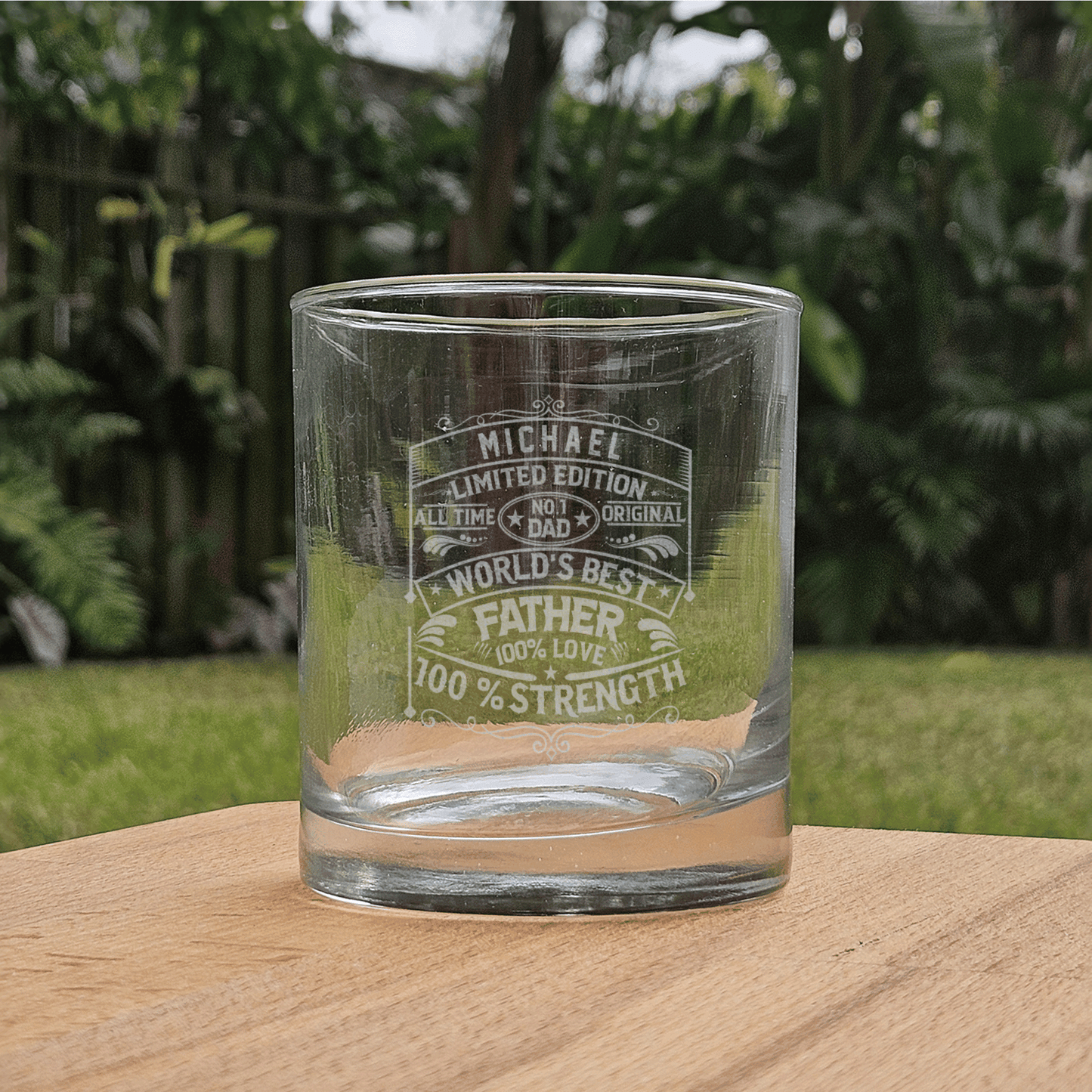 Engraved Whiskey Glass for Dad - Make His Drink Time Extra Special - DM078