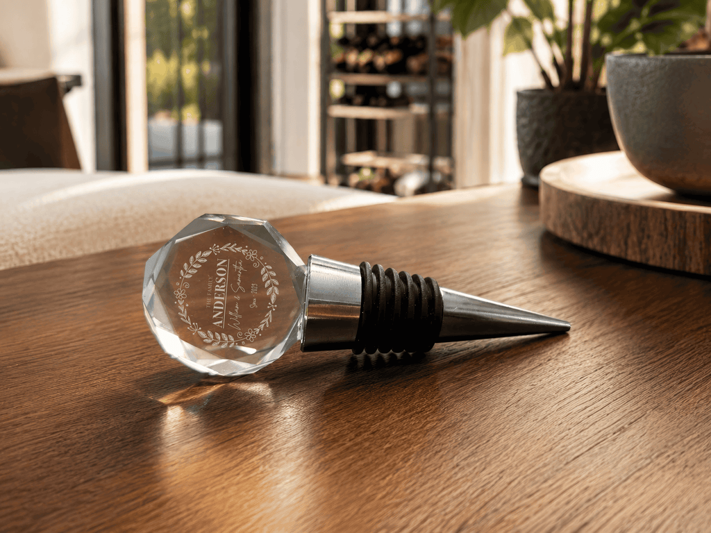 Custom Champagne Flute Gift Set – Black Walnut Solid Wooden Box with Crystal Glasses + Accessories