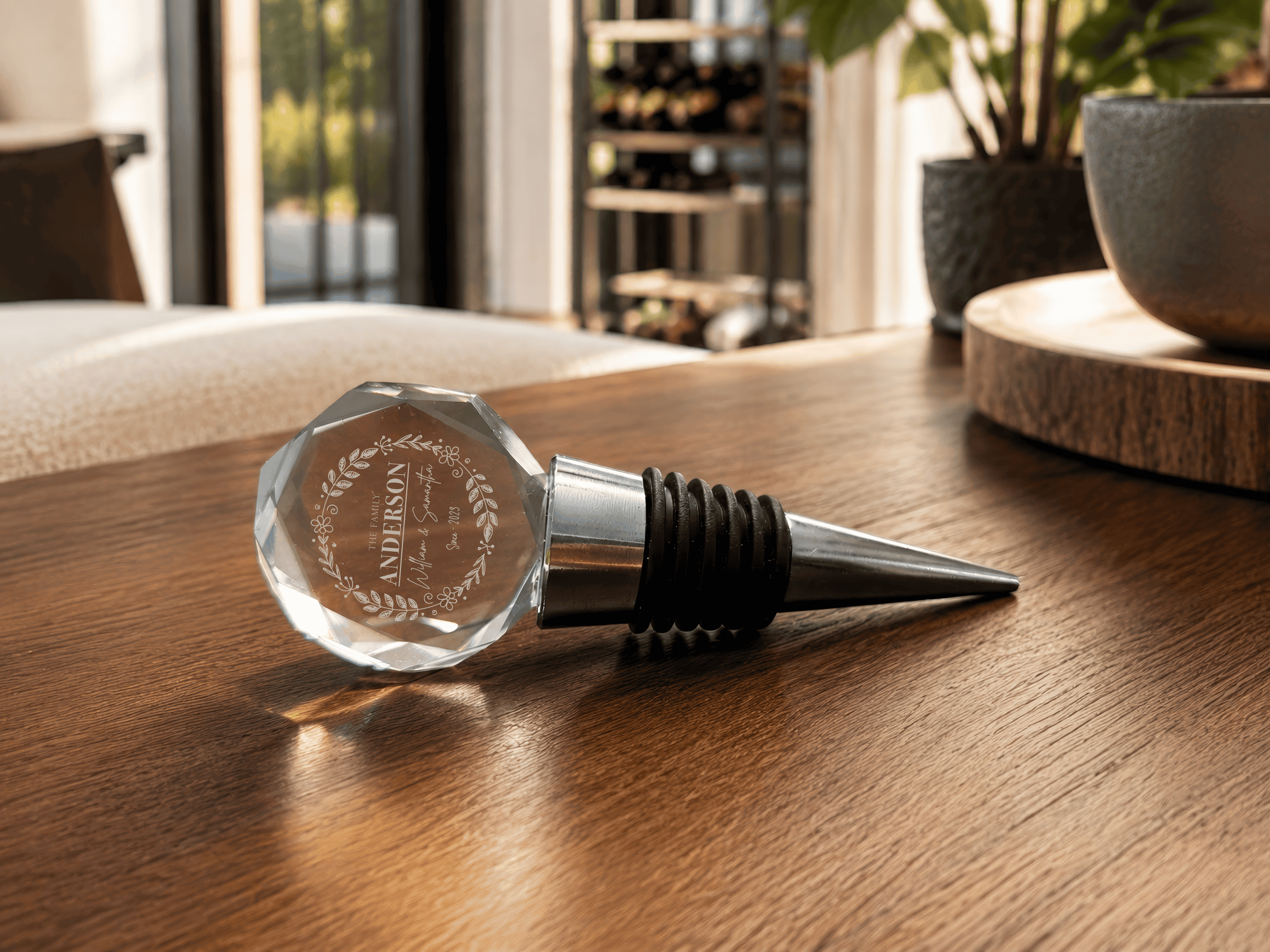 Personalized Champagne Flute Gift Set – Solid Wooden Box with glasses & Accessories