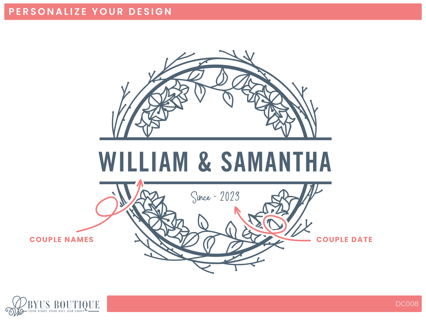 a logo for a personalized event