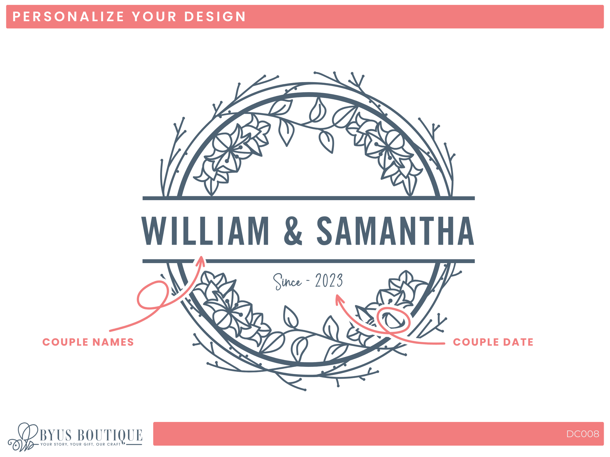 a logo for a personalized event