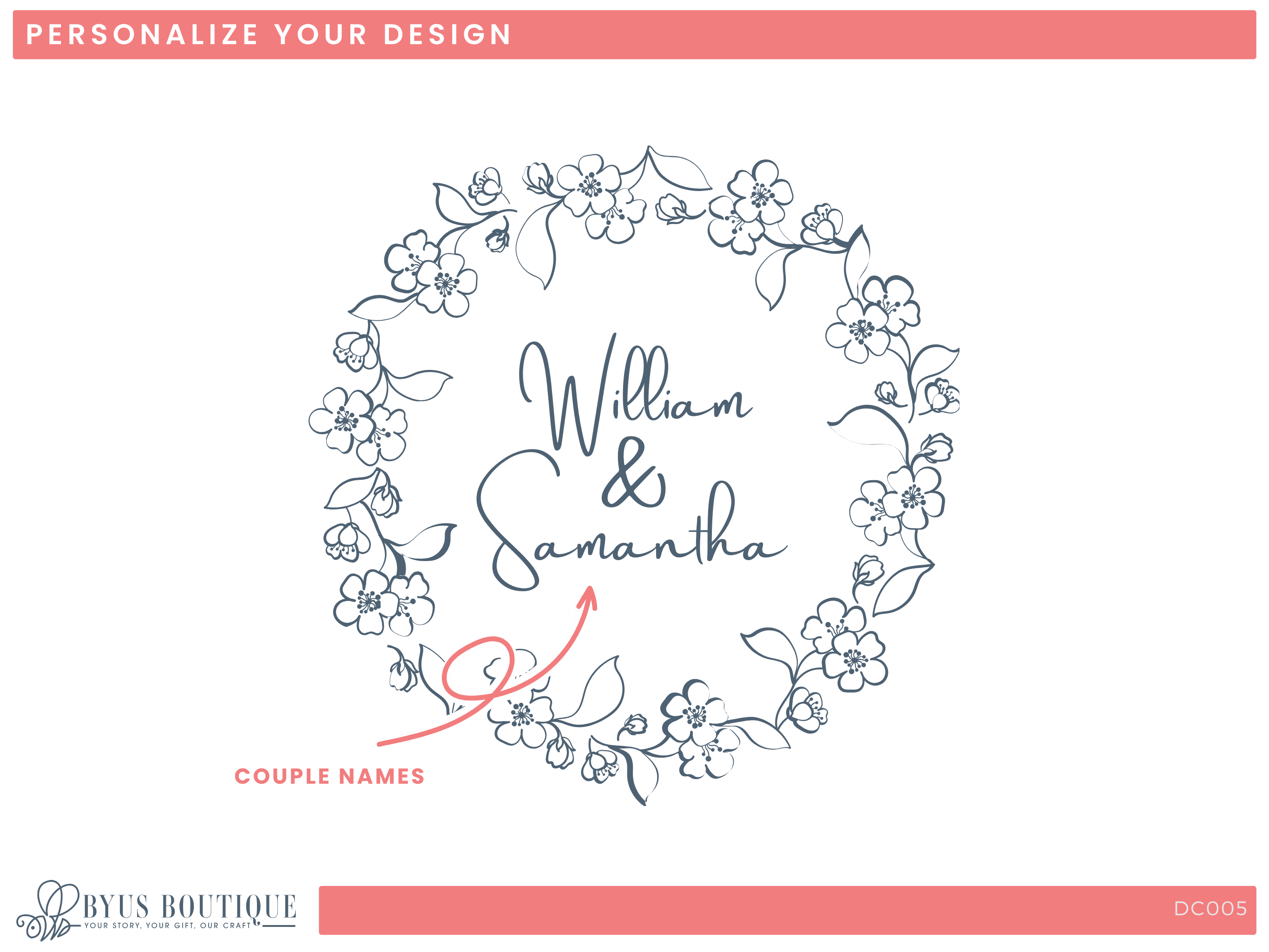 Personalized Wine Glasses for Couples - Custom Engraved Gift (DC005)
