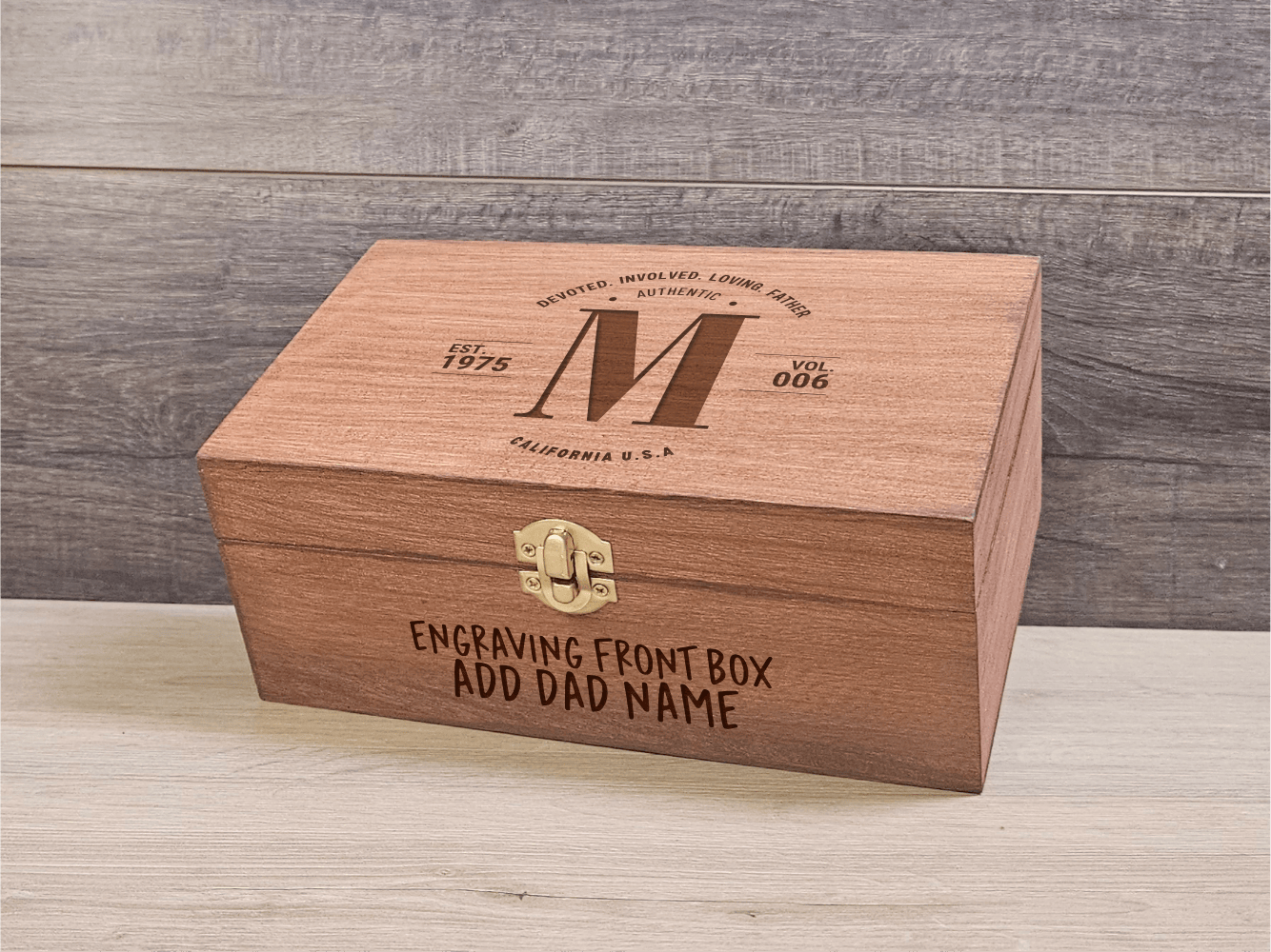 Custom Whiskey Glasses, wooden box - Perfect Gift for Father's Day - DD002