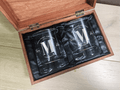 Custom Whiskey Glasses, wooden box - Perfect Gift for Father's Day - DD002