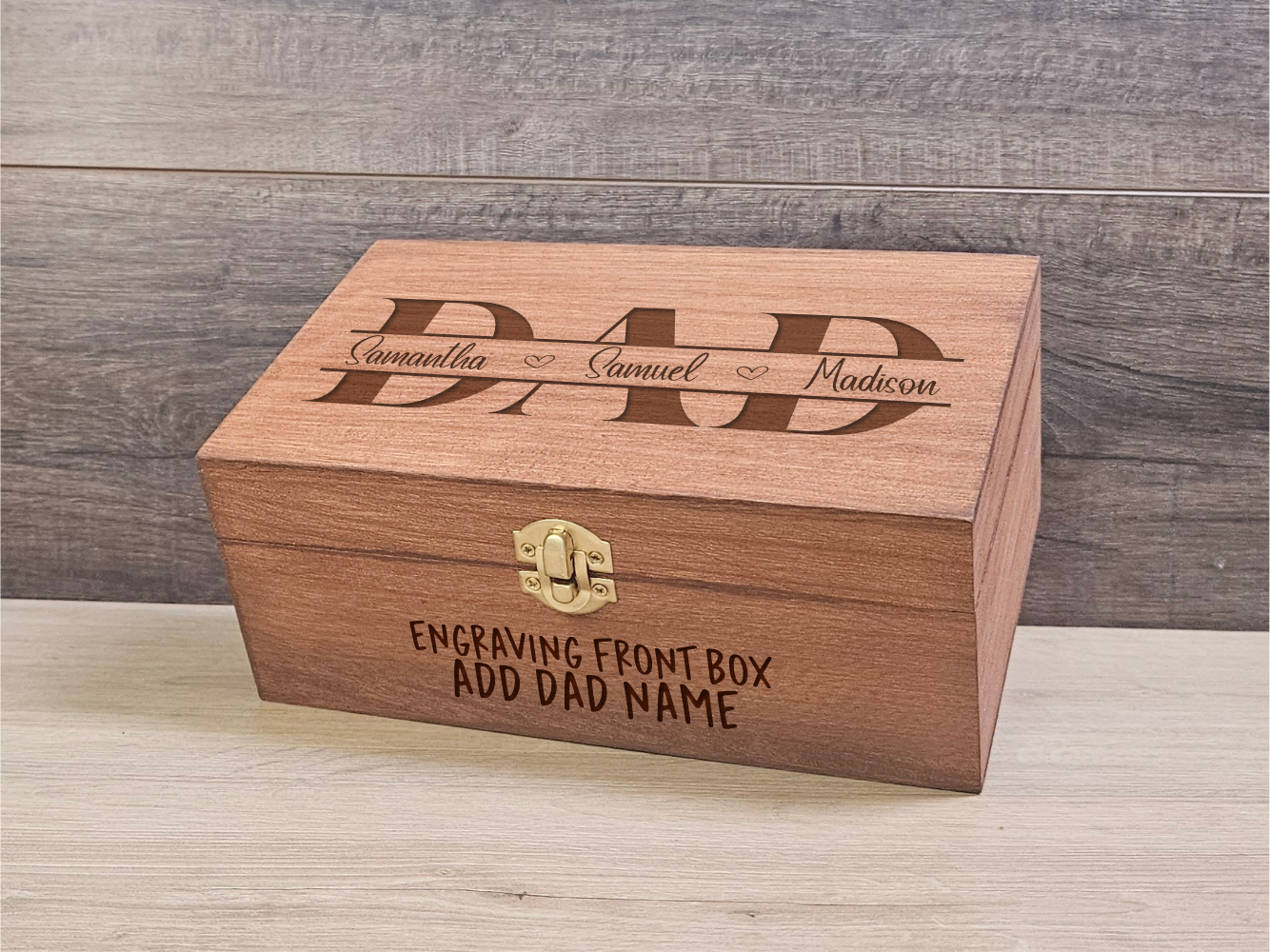 Custom Father’s Day Whiskey Set, wooden box - Gift for Father’s Day or Dad Birthday - DD005
