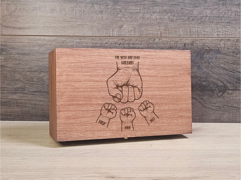 Custom Whiskey Set, Engraving wooden box - Special Gift for Father’s Day or Dad Birthday  - DD012