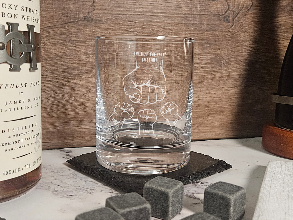 Custom Whiskey Set, Engraving wooden box - Special Gift for Father’s Day or Dad Birthday  - DD012