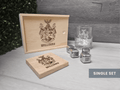 Create Your Own Custom Coat of Arms Whiskey Set – Design Your Own Heritage Crest Engraved Gift Box