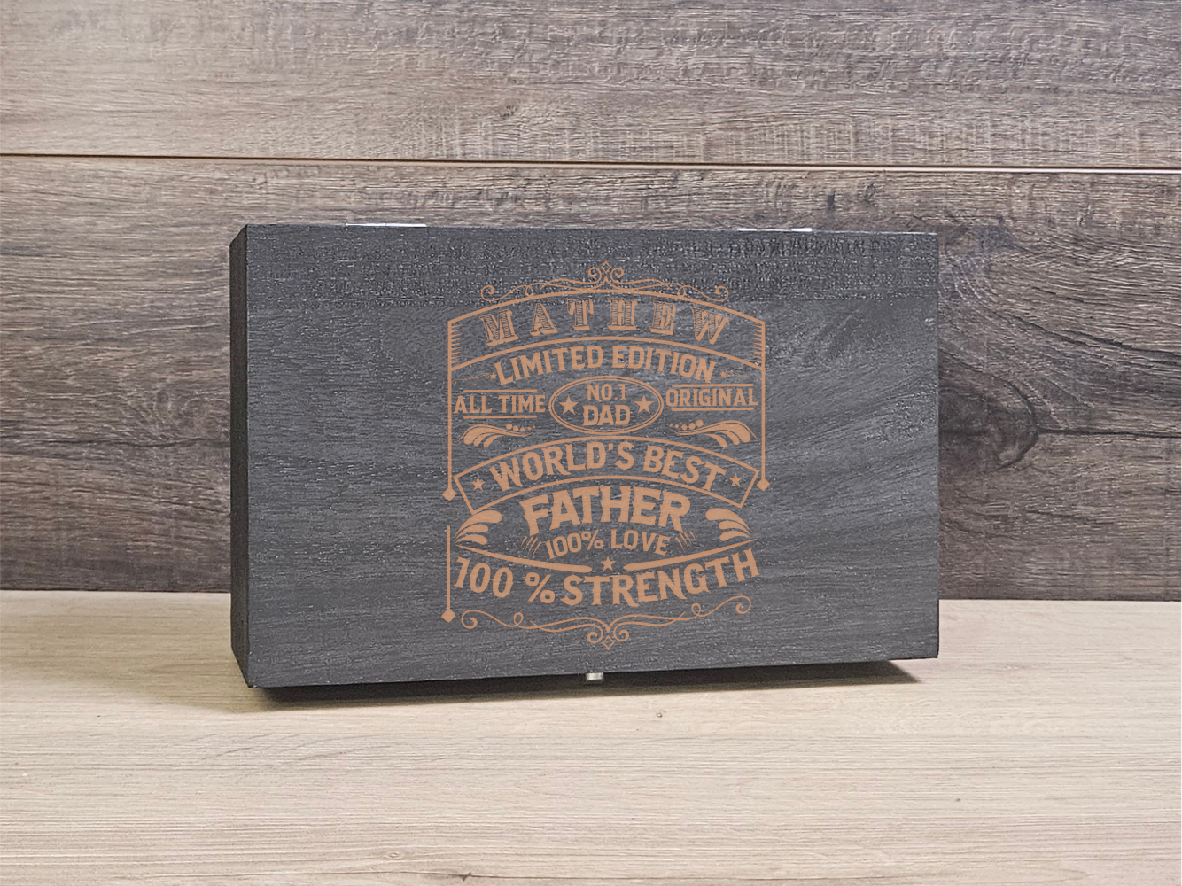 Custom Father’s Day Whiskey Set, wooden box - Gift for Dad, Father’s Day or Dad Birthday - DD008